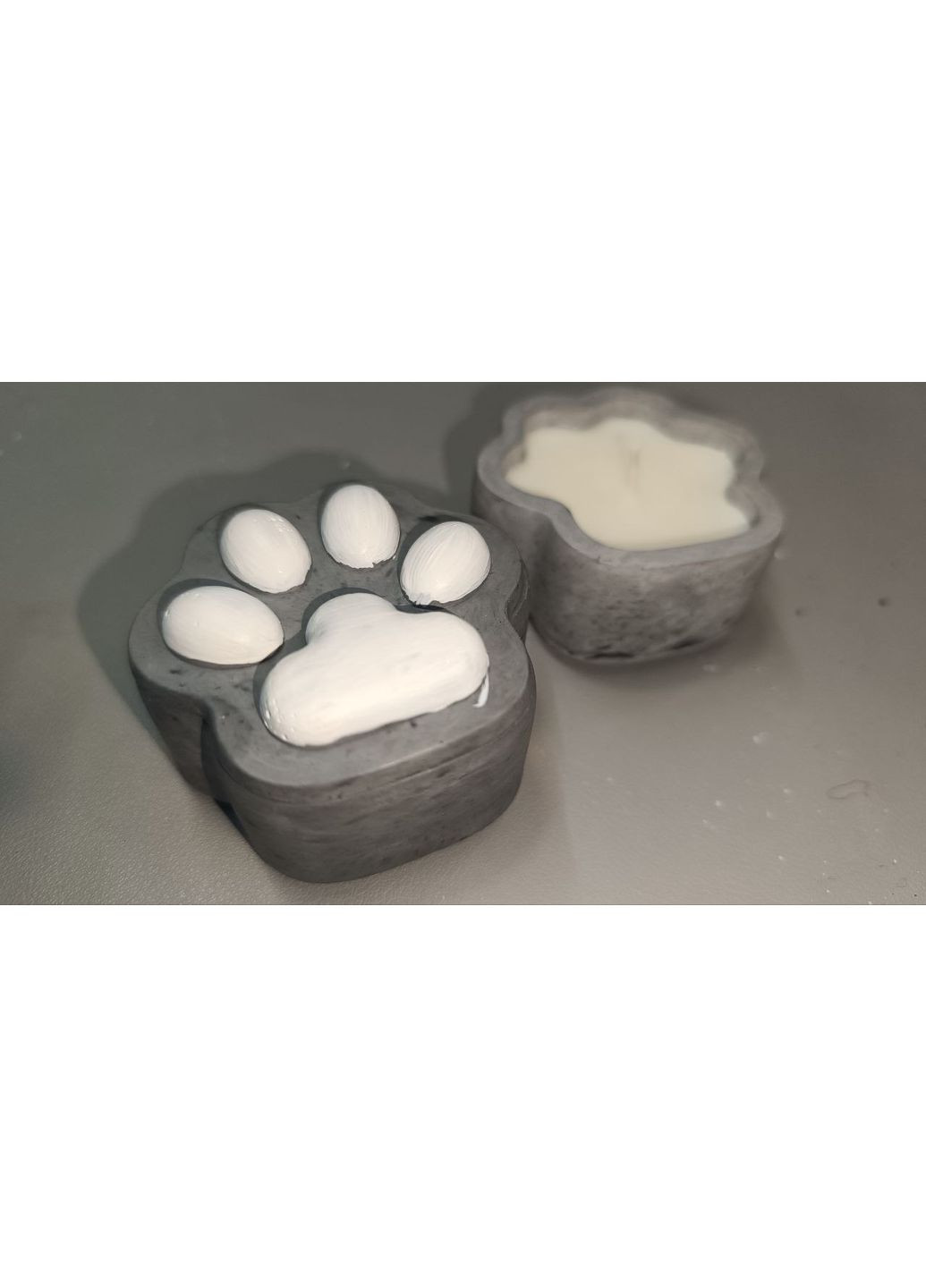 Шкатулка свічка Лапка з парафіну 40 г Hand Made (350316035)