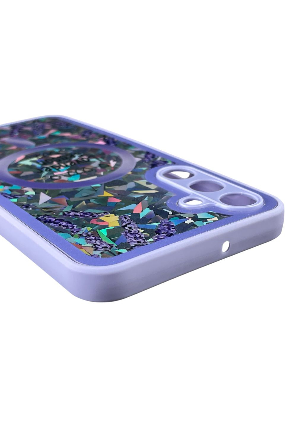 Чехол для Galaxy A25 5G (SM-A256B) с 3д эффектом с магнитом магсейф на самсунг а25 5г сиреневый Samsung (366018896)