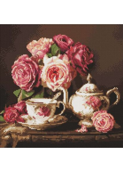 Алмазна мозаїка "Троянди в темряві" 40х40 см Ідейка (369729450)