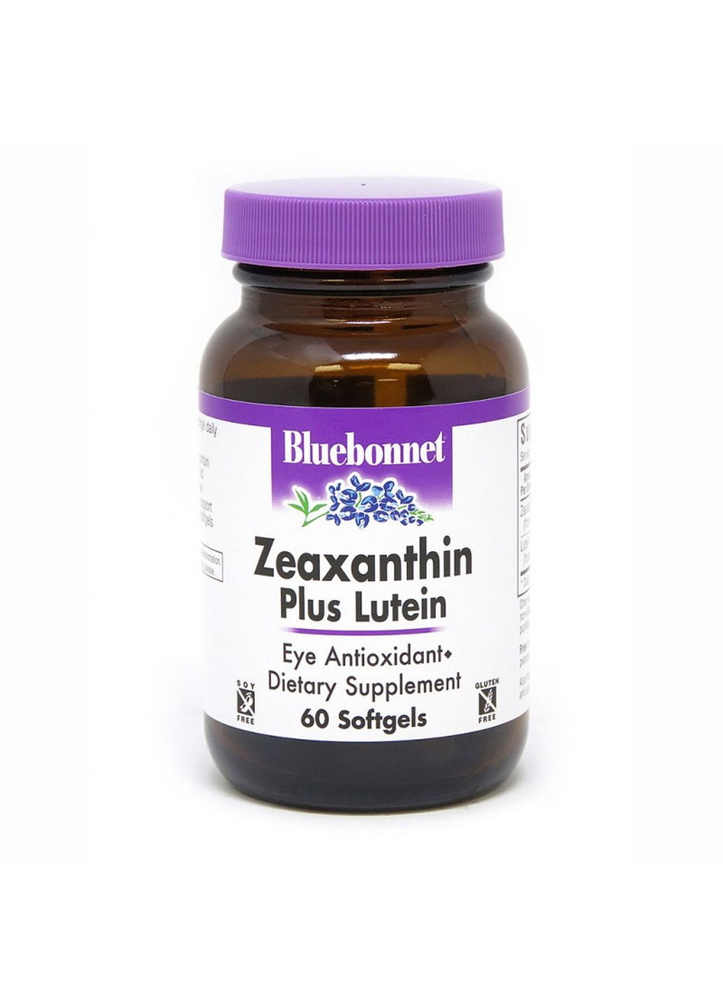 Натуральная добавка Zeaxanthin plus Lutein, 60 капсул Bluebonnet Nutrition (293342965)