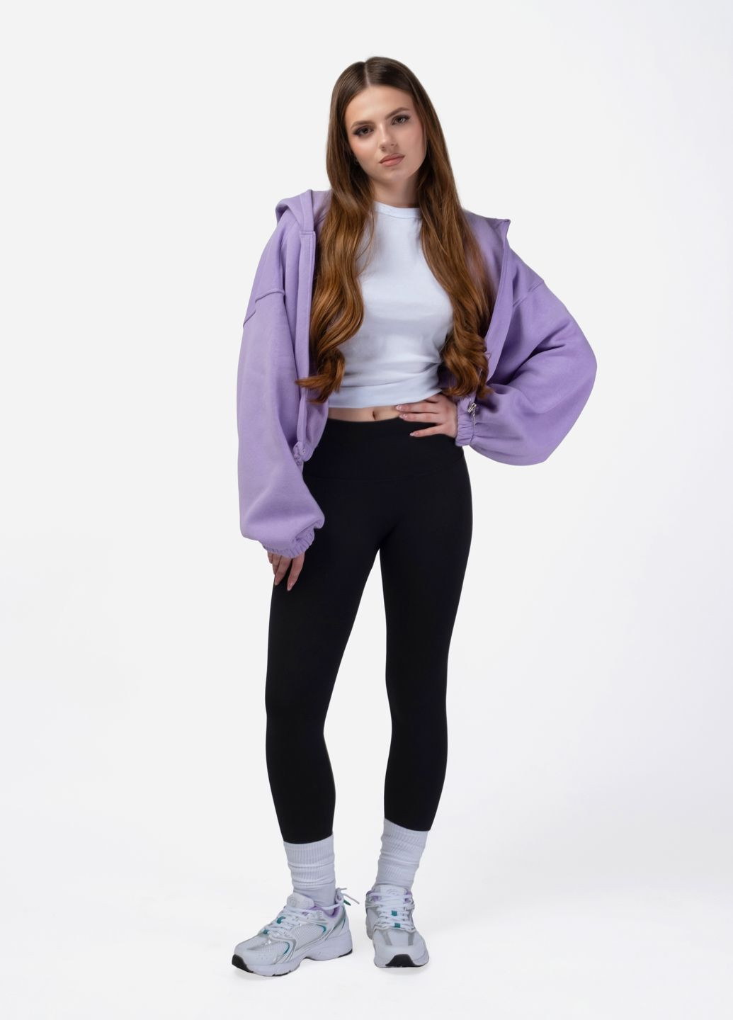 Черные летние леггинсы женские 340500 Power