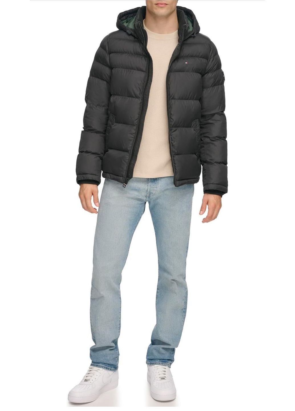 Чорний Пуховик Tommy Hilfiger