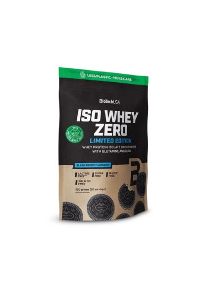 Протеїн Iso Whey Zero, 500 грам - Чорний бісквіт Biotech (334706116)