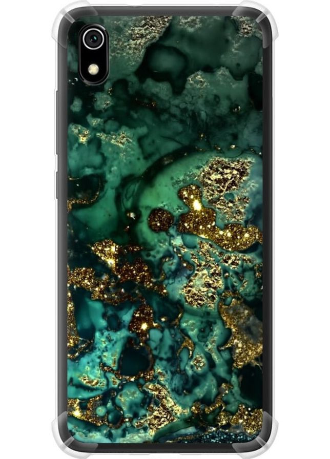 Силіконовий протиударний с посиленими кутами чохол 'Мармур золото багатство' для Endorphone Xiaomi Redmi 7A (276319130)