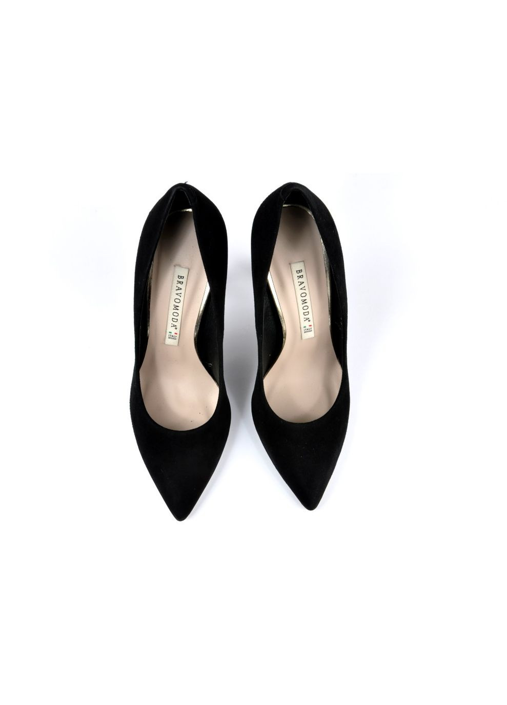 Bravo Moda Туфлі човники жіночі 1254/Czarny zamsz чорний з текстиль, польща — літо (295289143)