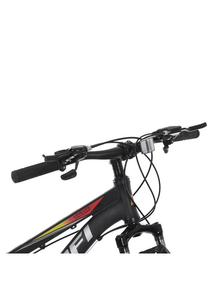 Велосипед MTB2601-2, 26 дюймів, алюмінієва рама 13 Shimano 21SP чорний PROF1 (370977200)