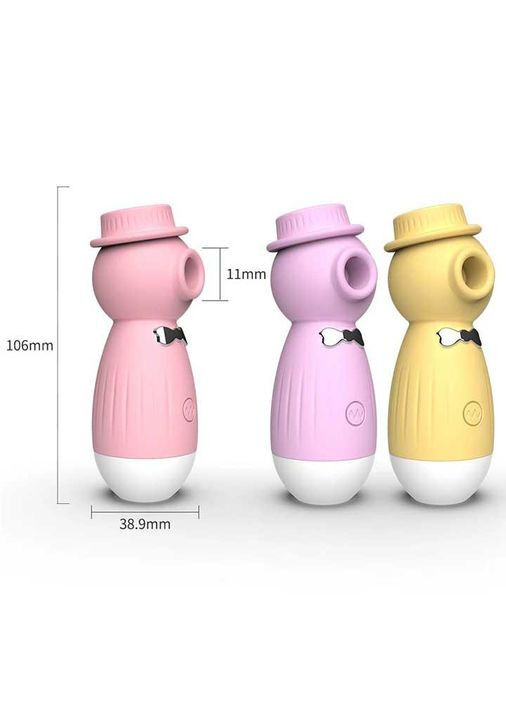 Клиторальный вакуумный вибратор в шляпке Wo-sex USB - Розовый Lilo (362044189)