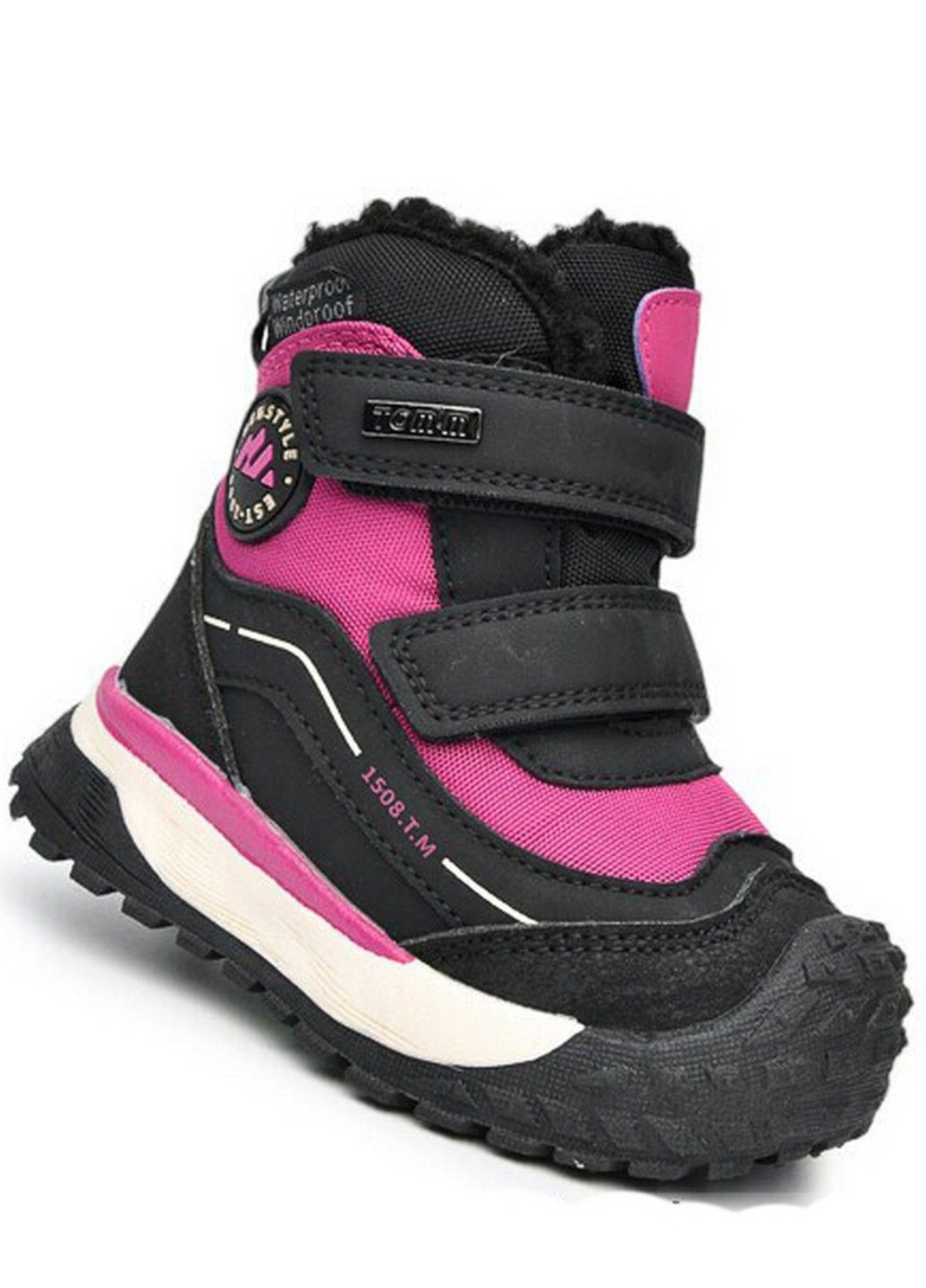 Малиновые кэжуал зимние сноубутсы на овчине n11760a Tom.M