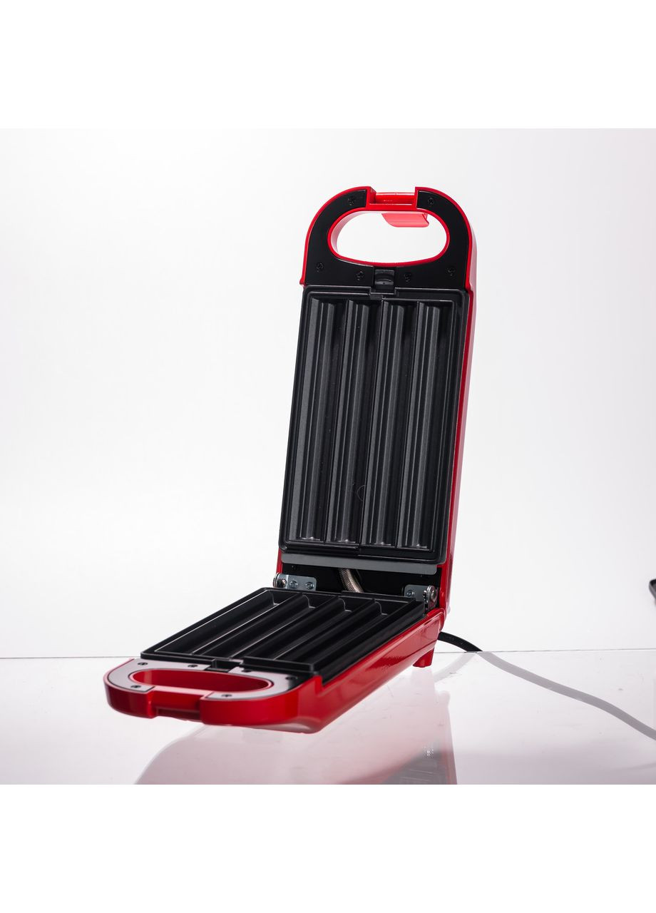 Мультипекарь 6 в 1 Червоний для вафель кексів пончиків та бутербродів антипригарний прилад Sokany (370432508)