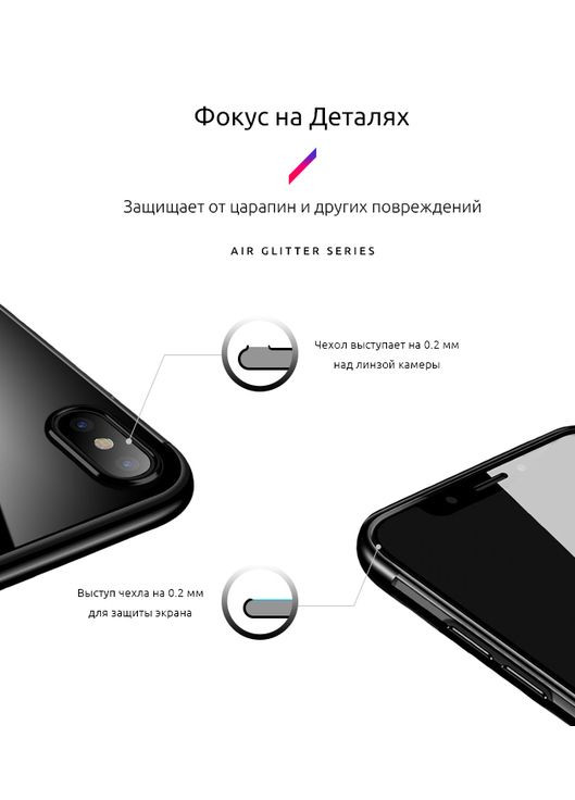 Панель Air Glitter для Xiaomi Redmi Note 6 Pro Sapphire (ARM53843) ArmorStandart (260411053)