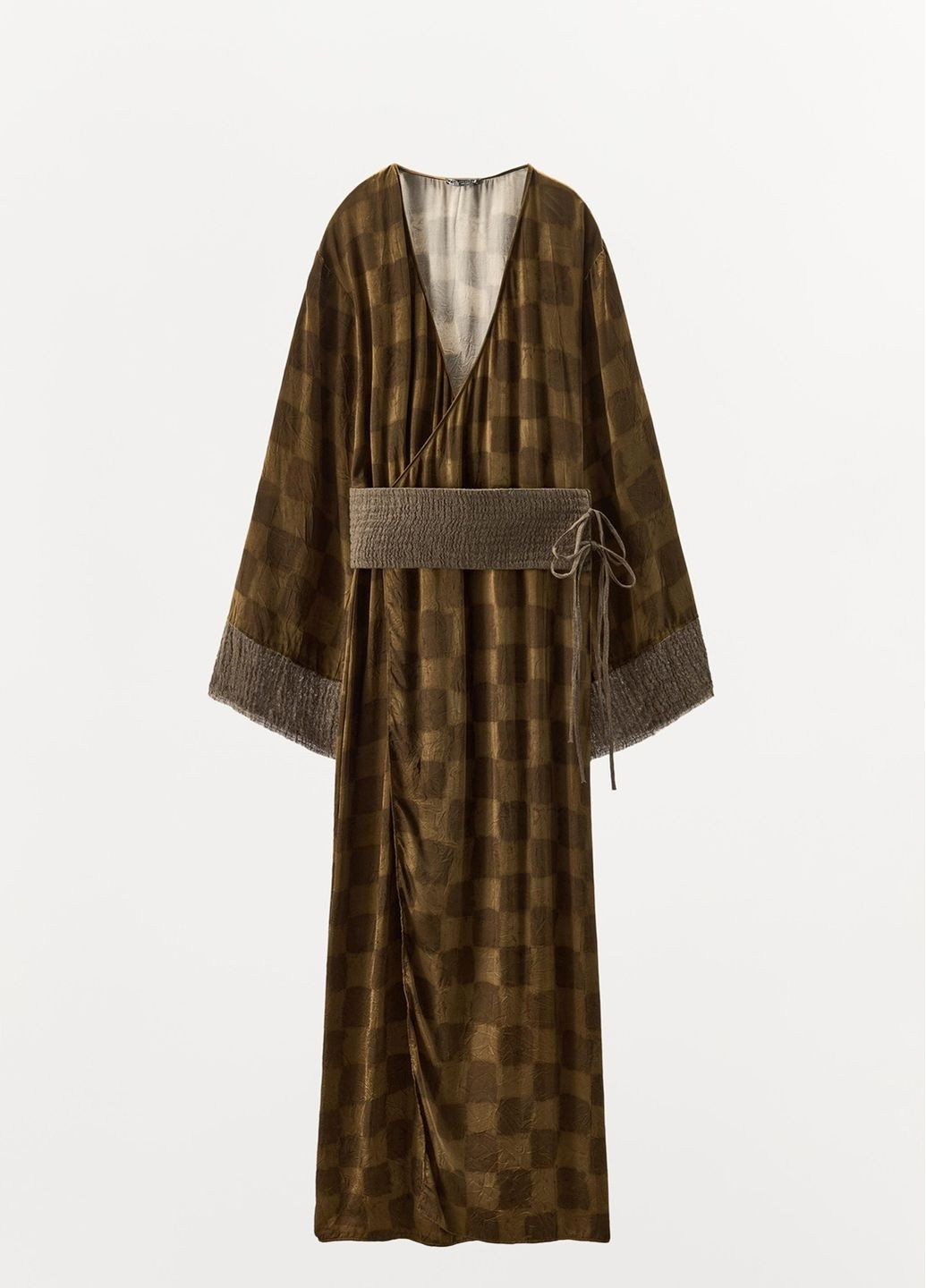 Комбінована сукня Zara в клітинку