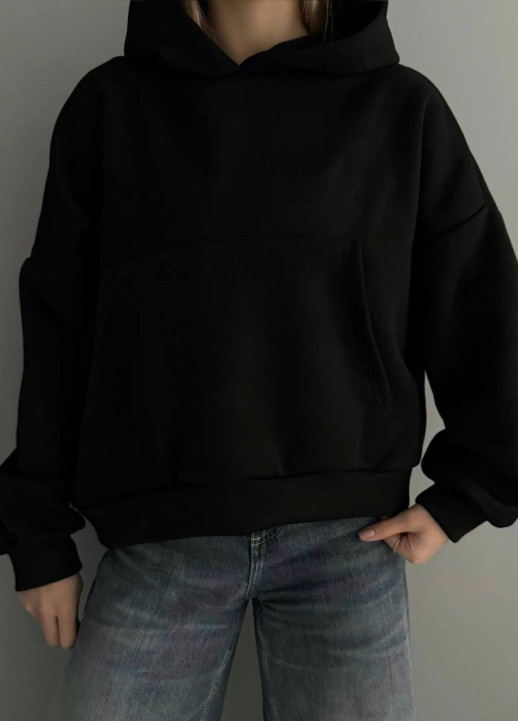 Худые свободного кроя с капюшоном Tik-Tak (364957593)