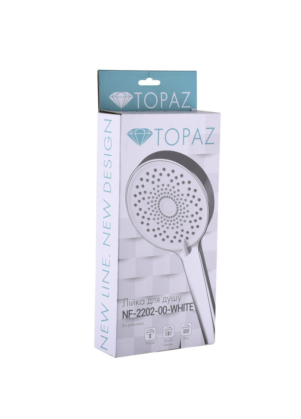 Душова лійка NF-2202-00-WHITE Topaz (333703766)