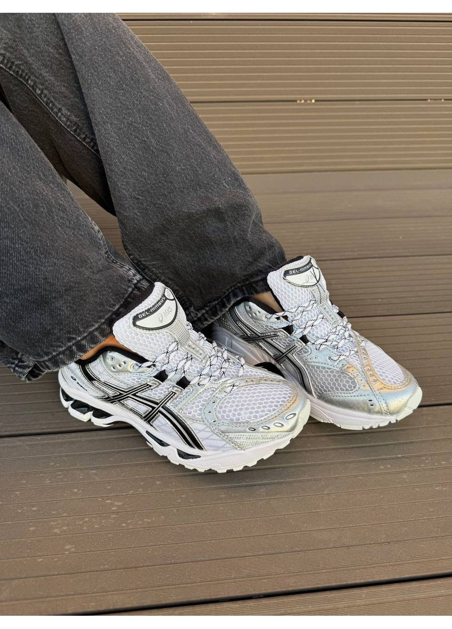 Білі Осінні кросівки чоловічі asics gel nimbus 10.1 white асікс гель німбус No Brand