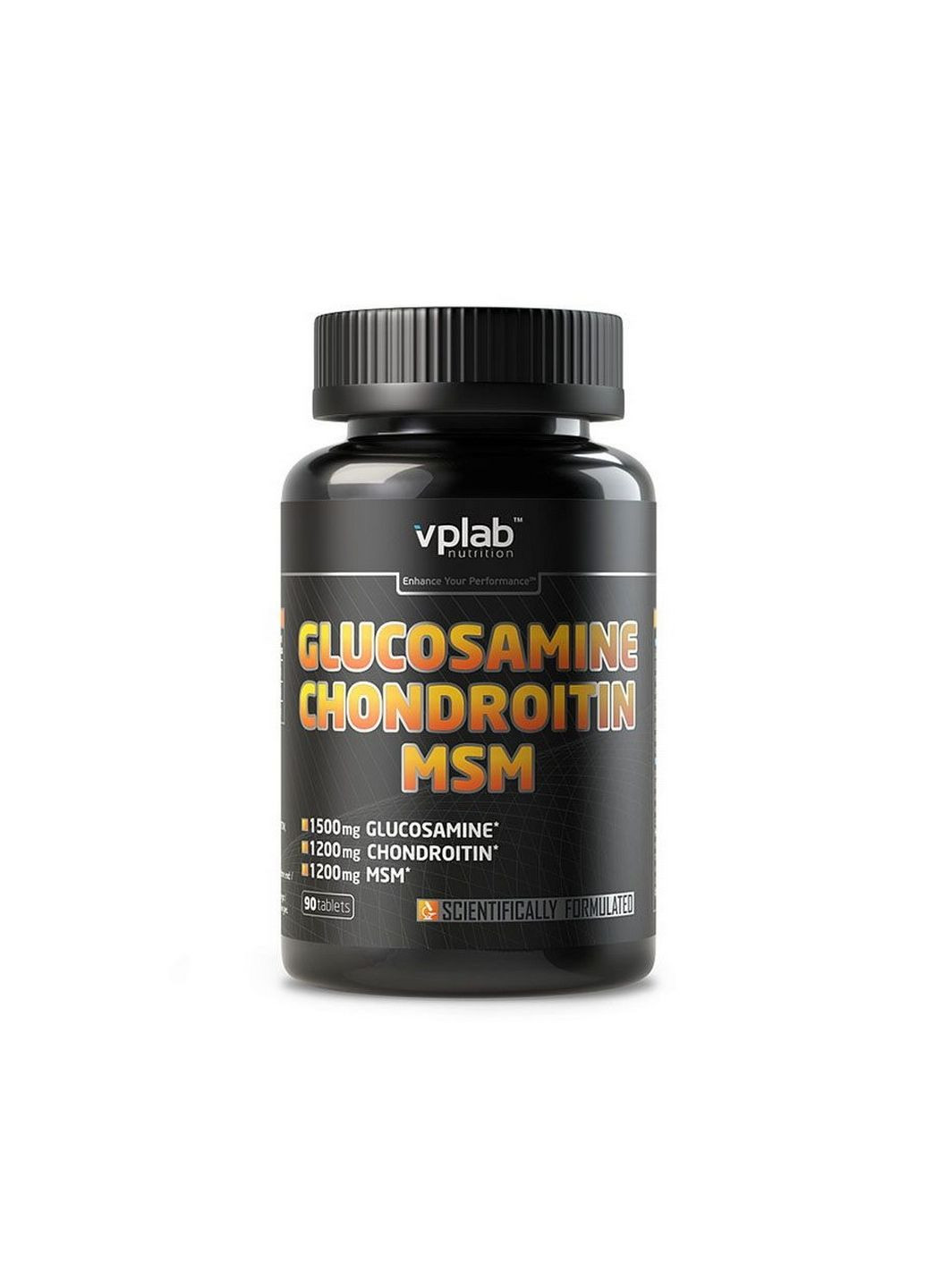 Препарат для суставов и связок Glucosamine Chondroitin MSM, 90 таблеток VPLab Nutrition (293479192)