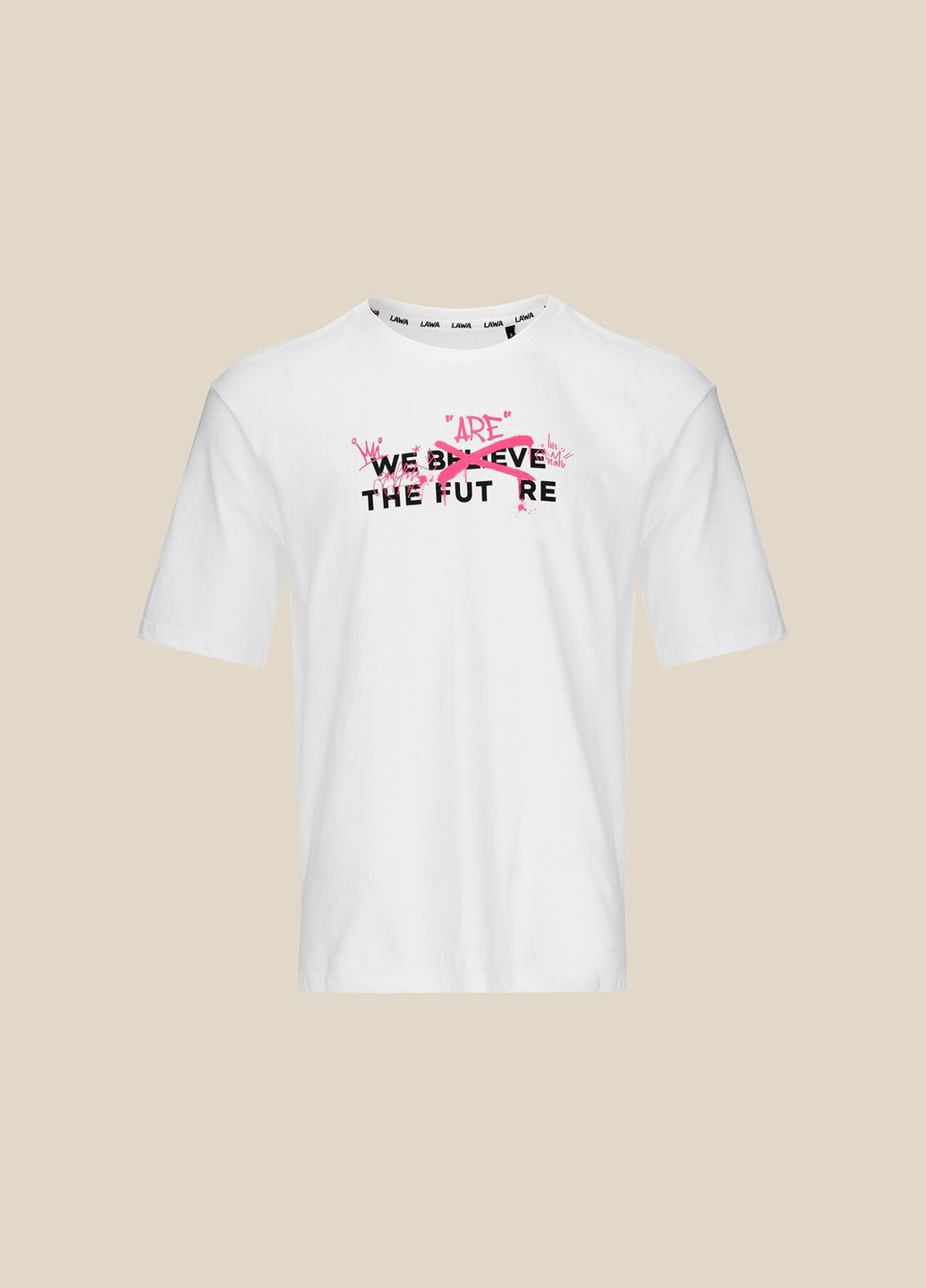 Белая футболка с принтом мужская p-mb02332 белый shop (2000991044296) LAWA