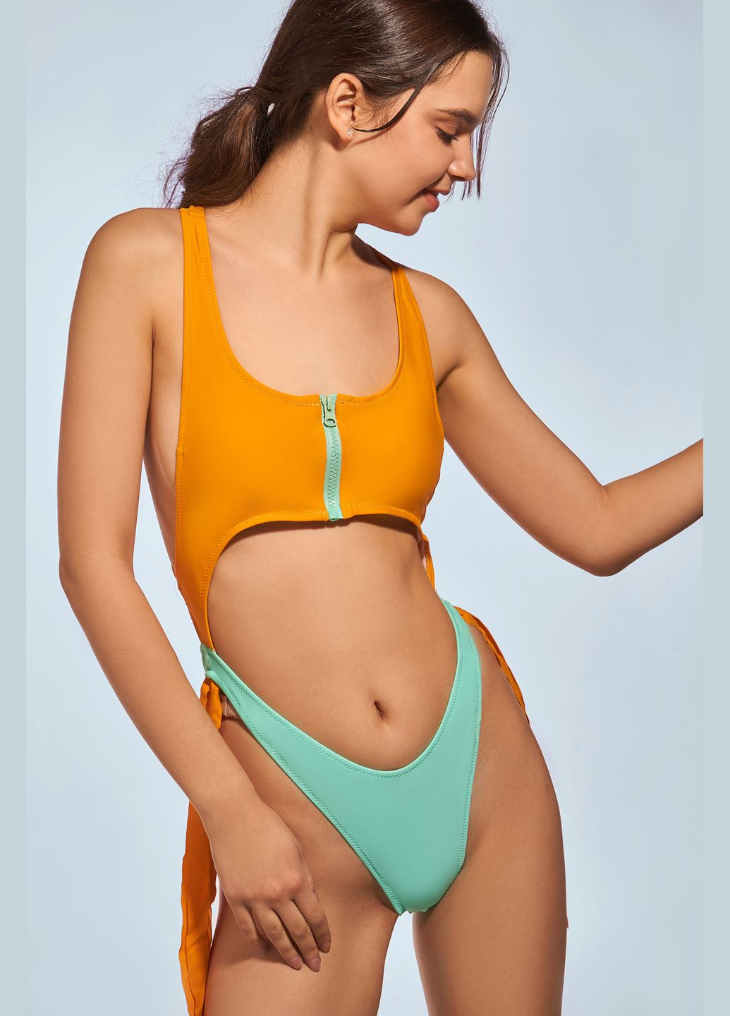 Бирюзовый летний купальник No Brand