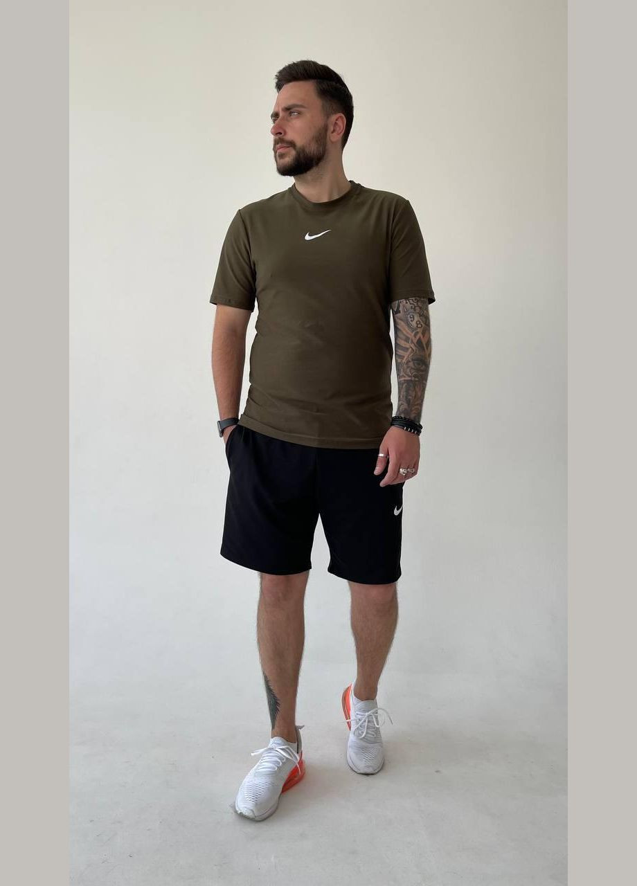 Мужской летний костюм Nike хаки No Brand (353848965)