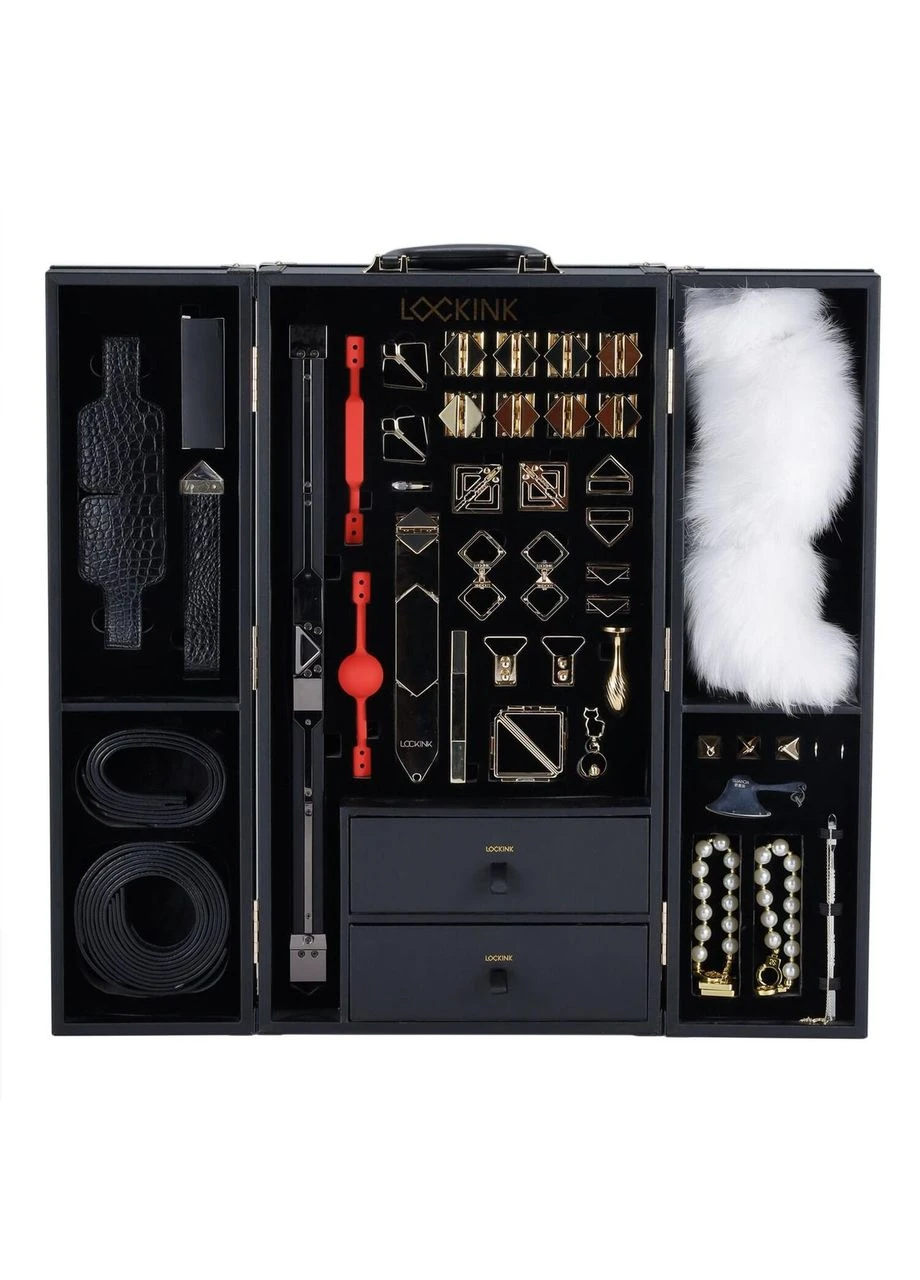БДСМ-набор All-in-1 BDSM Play Kit - Crocodile Leather Lockink (315015924)