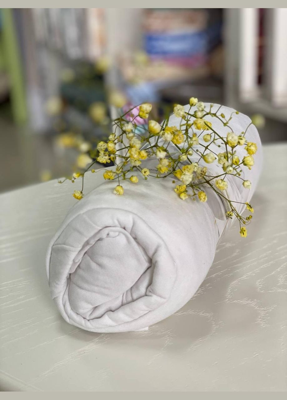 Трикотажне простирадло тканина бавовна Натяжне простирадло на гумці однотонне Простирадла на гумці Туреччина Беж (6200-3-02) No Brand (306633891)