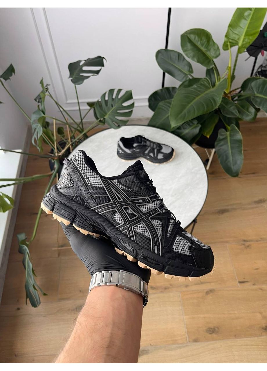 Чорні Зимовий кросівки чоловічі asics gel-kahana 8 winter termo black gray gore-tex | асікс гель-кахана 8 чорні сірі термо No Brand