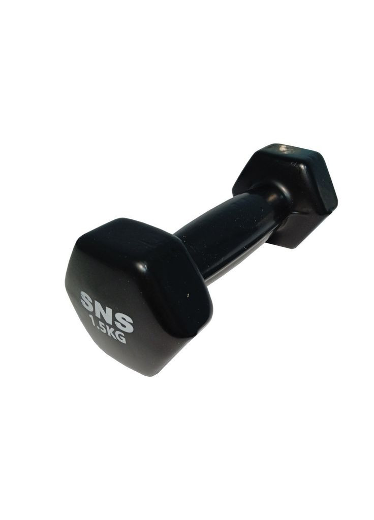 Гантель вінілова 1,5 кг чорна SNS (361034002)