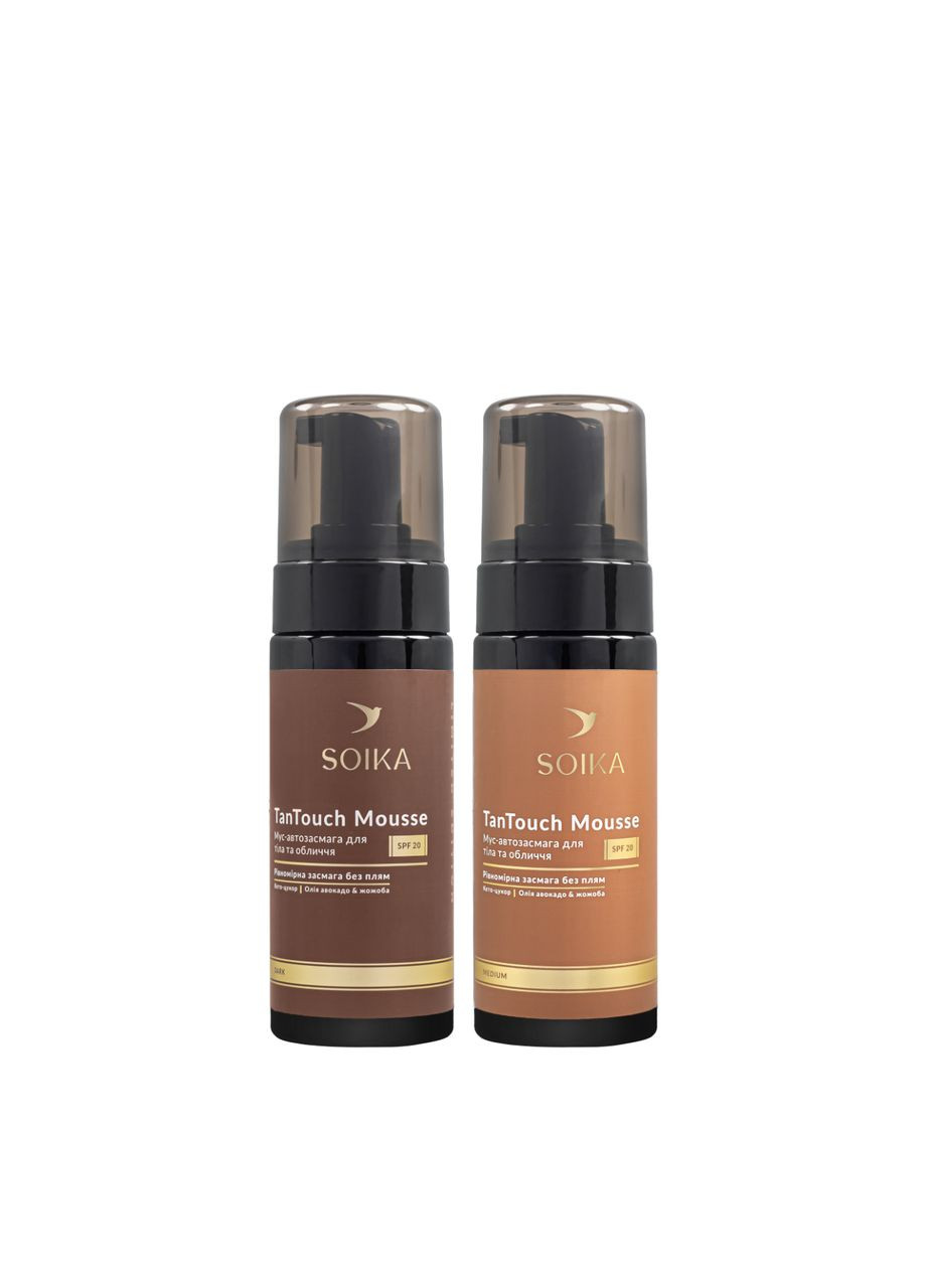 Мус автозасмага TanTouch Mouse SPF 20 для обличчя та тіла Середній тон Soika (356459990)