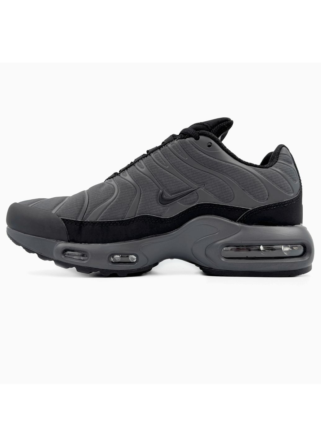 КРОССОВКИ ЖЕНСКИЕ NIKE AIR MAX TN PLUS GTX GREY / BLACK НАЙК АИР МАКС ТН ПЛЮС No Brand серые демисезоны (367170642)