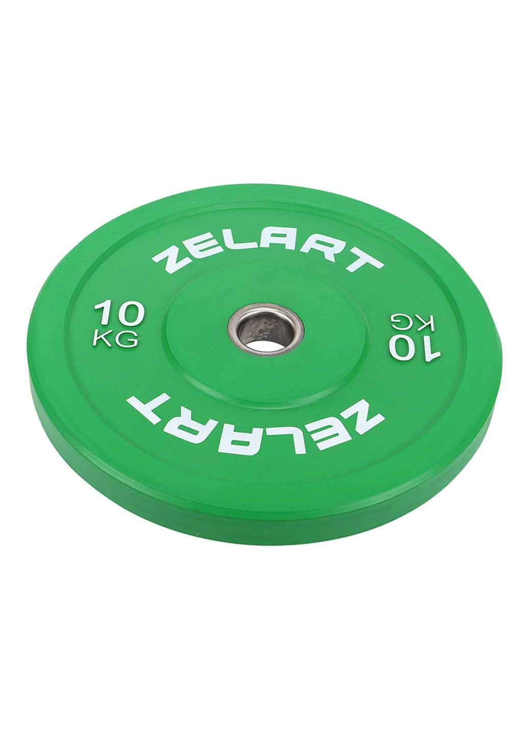 Млинці диски бамперні для кросфіту гумові TA-7797 10 кг Zelart (286043421)