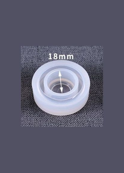 Форма для эпоксидной смолы Молд кольцо на палец Силиконовый 26 мм x 26 мм Размер 18 Finding (316249011)