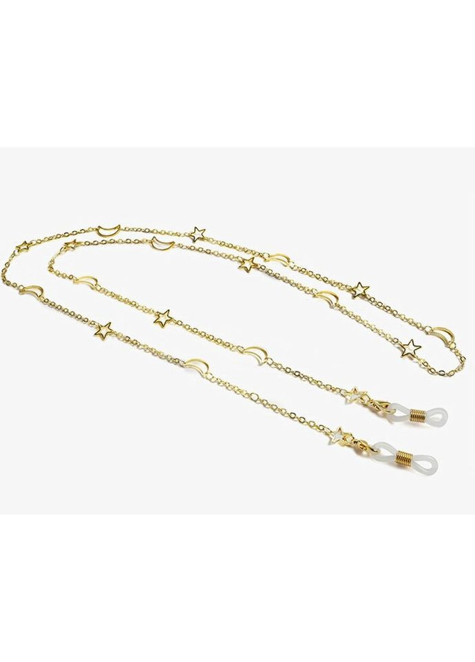Ланцюжок для окулярів Зірки та місяць 9588 75 см світло-золотистий Fashion (302506561)