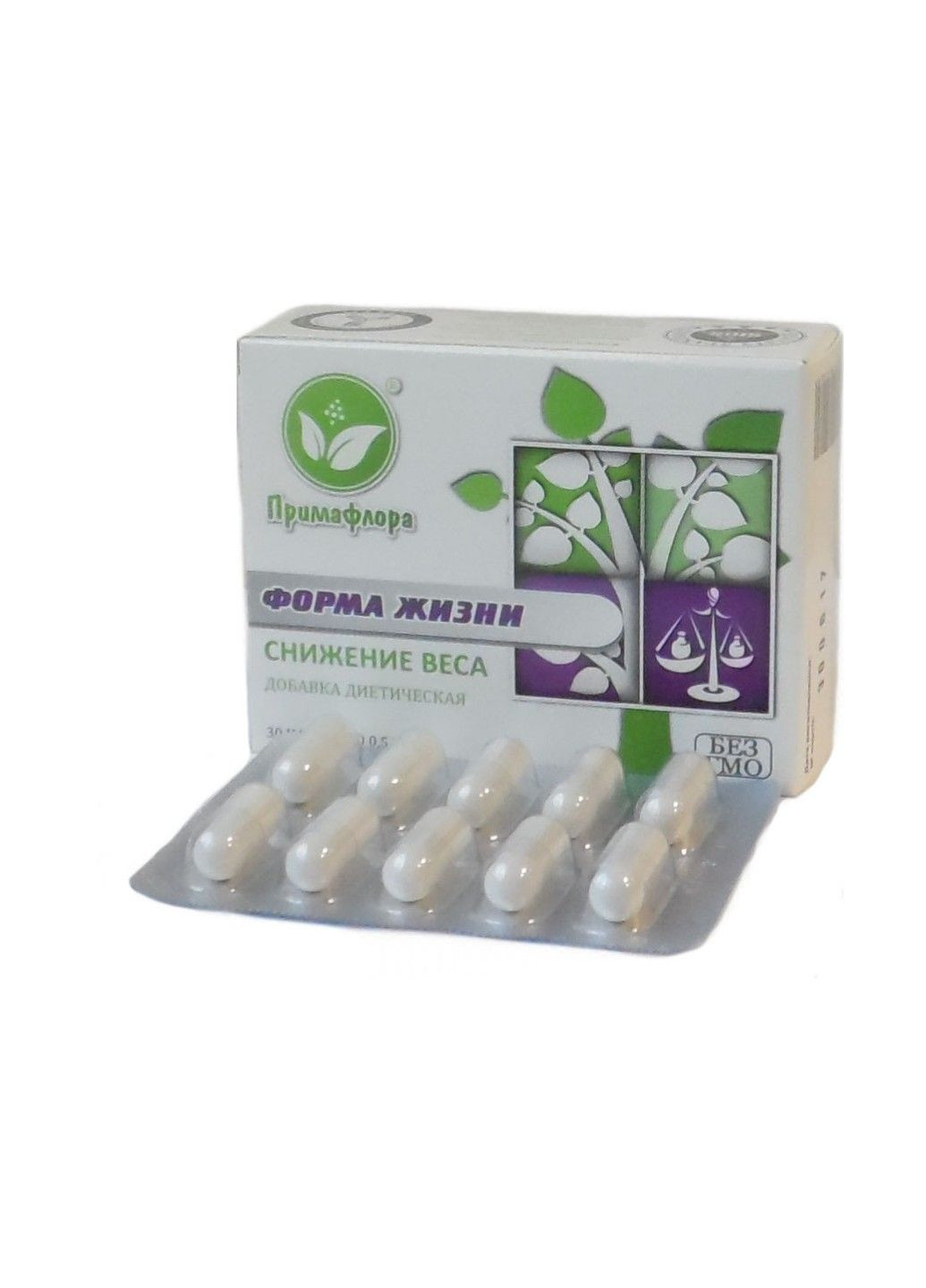 БАД Форма життя для зниження ваги та покращення обміну речовин 30 капсул Примафлора (316654842)