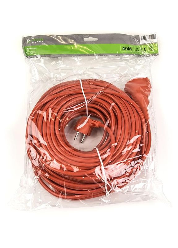 Подовжувач 40 м, 3x1.5мм2, 10А (JY-3024/40) PowerPlant (314833133)