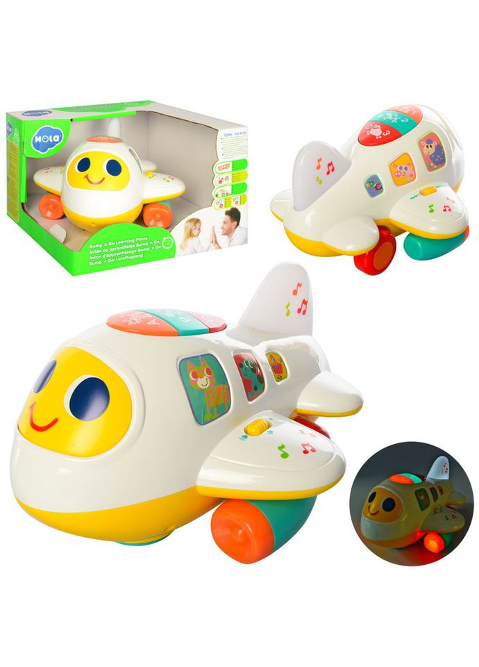 Детский музыкальный самолет 6103 с регулировкой громкости Hola (364129105)