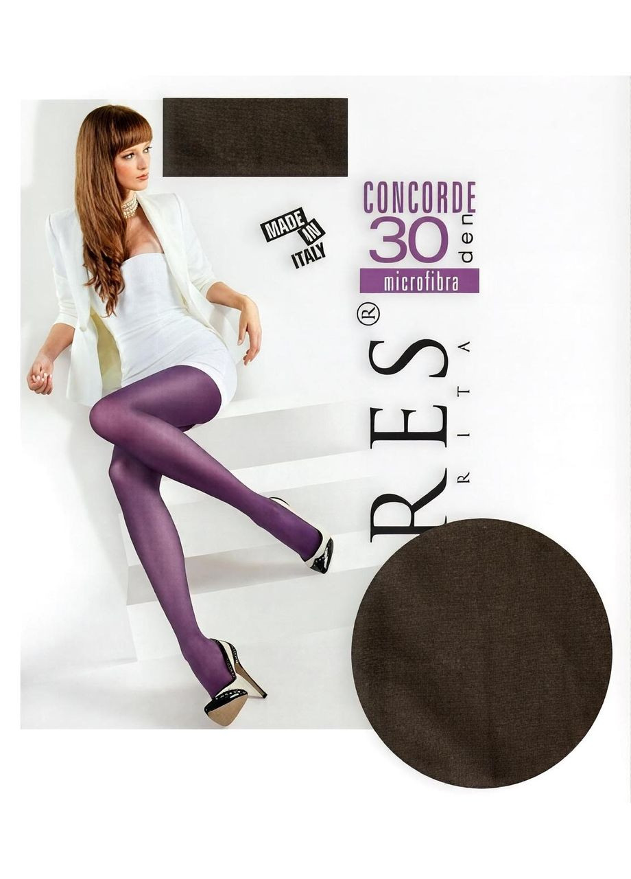 Колготки женские цветные матовые 30 DEN, микрофибра, производство Italy Lores Concorde 30 Mocca (372460944)