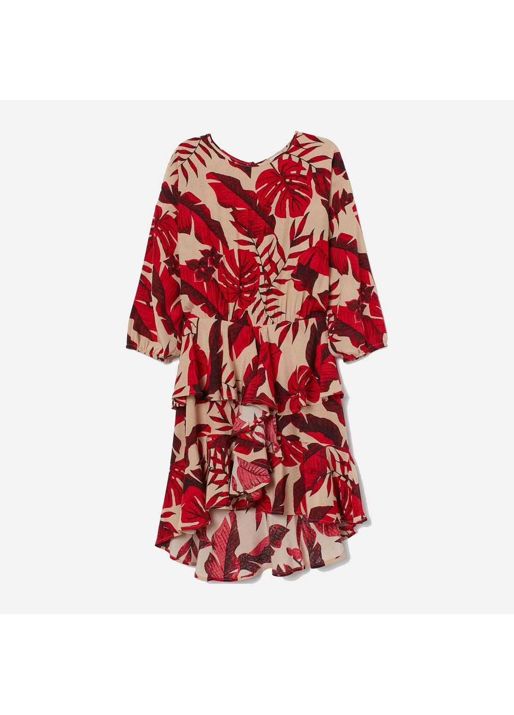 Червона сукня H&M з квітковим принтом