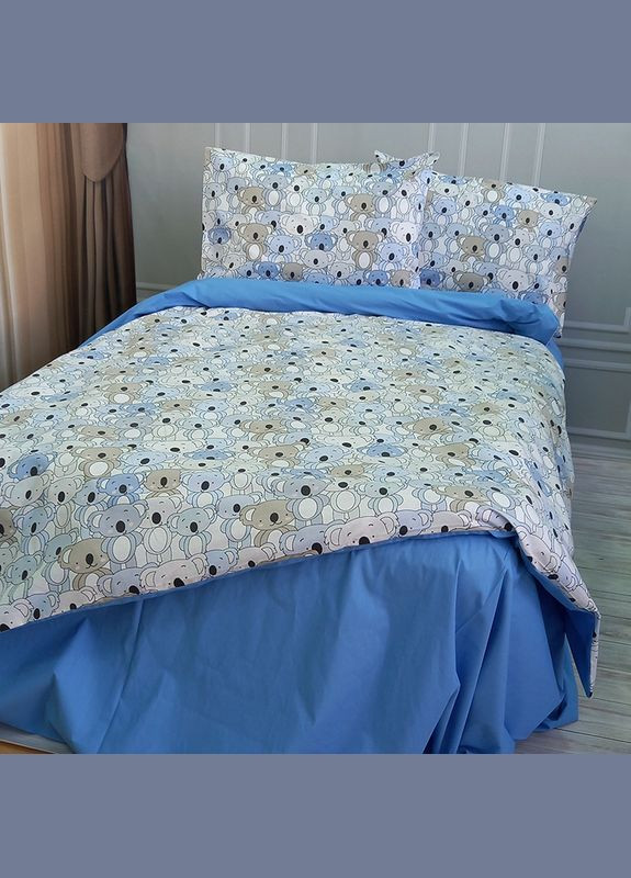 Постільна білизна Коалки Ранфорс Євро на резинці MERISET (278255979)