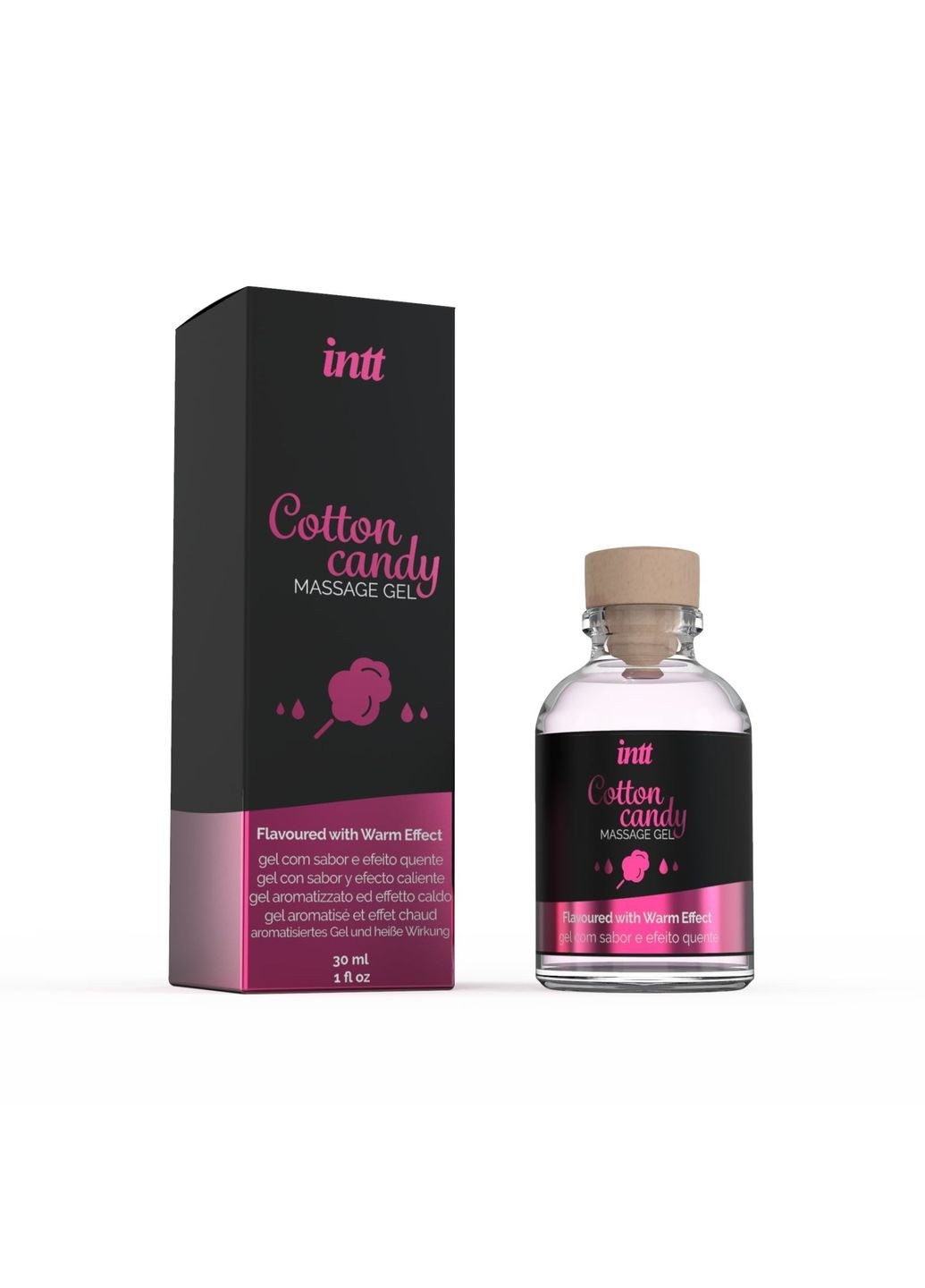 Масажний гель для інтимних зон Cotton Candy (30 мл), що розігріває Intt (291441401)