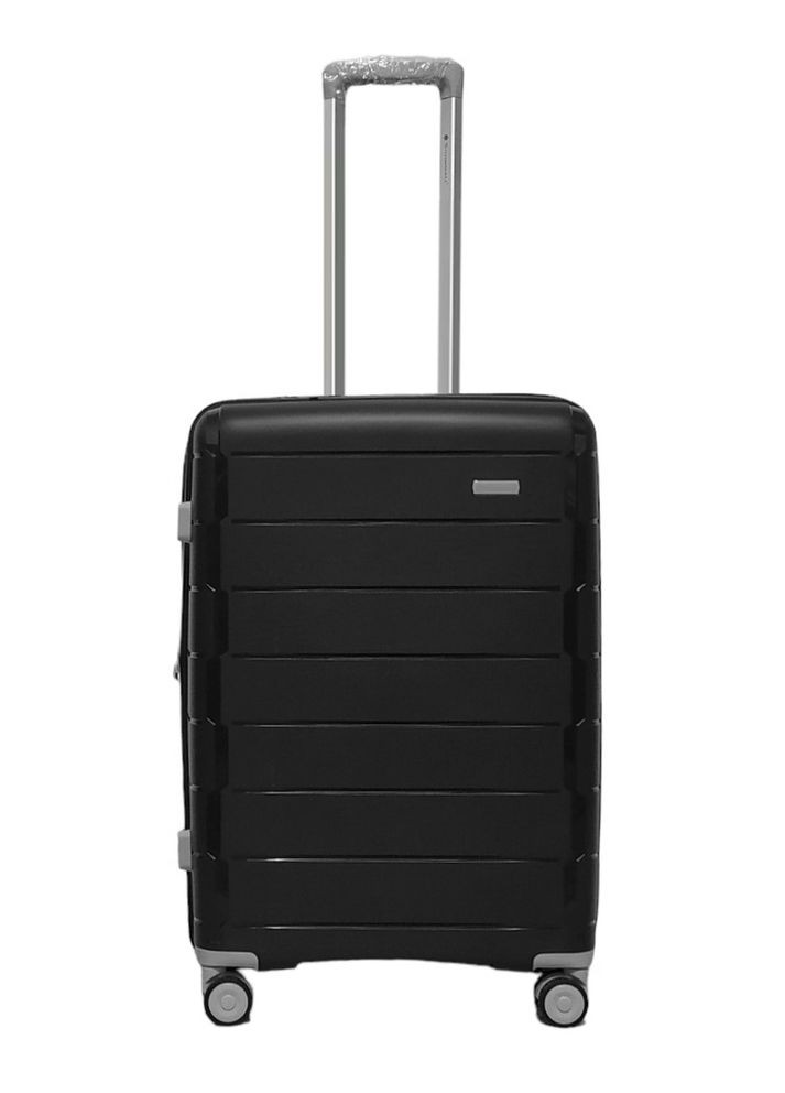 Чемодан средний M полипропилен 20303 66×46×28см 71+13л Темно-синий Snowball (297643465)