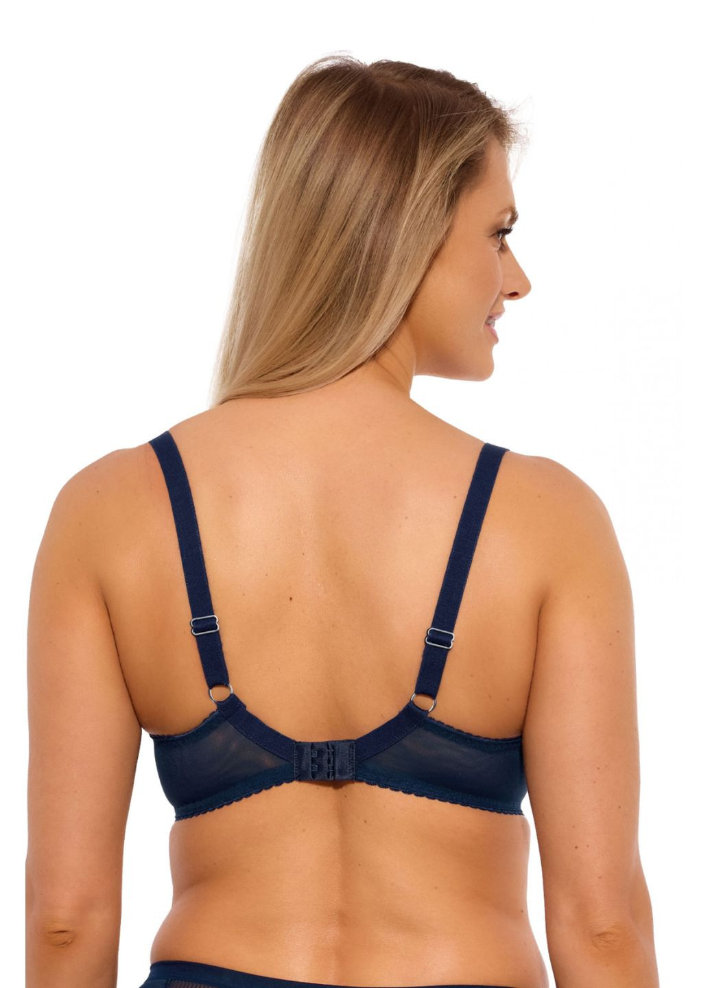 Синій жіночий бюстгальтер Gaia з кісточками поліамід