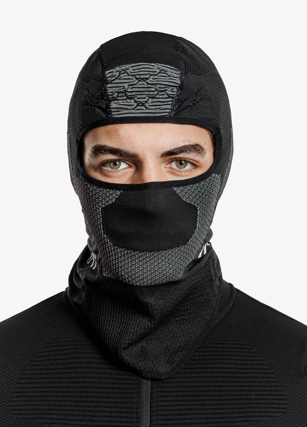 X-Bionic балаклава теплая черный спортивный полиамид производство - Италия