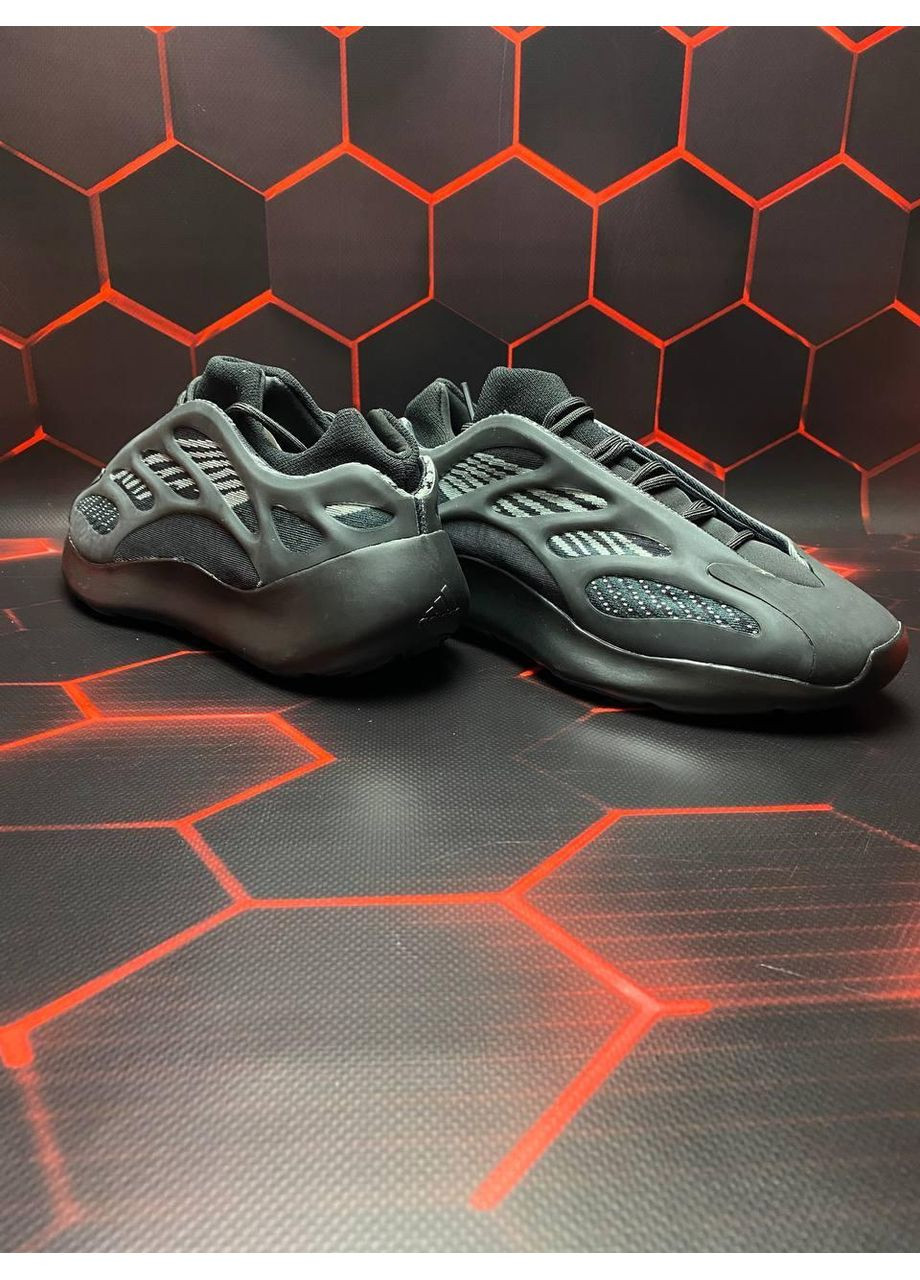 Чорні Осінні кросівки чоловічі adidas yeezy boost 700 v3 alvah black адідас ізі буст No Brand