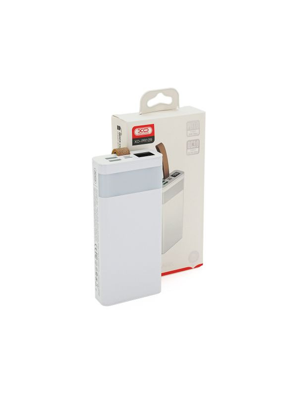 Портативний акумулятор Powerbank PR129 20000 mAh білий XO (280916274)