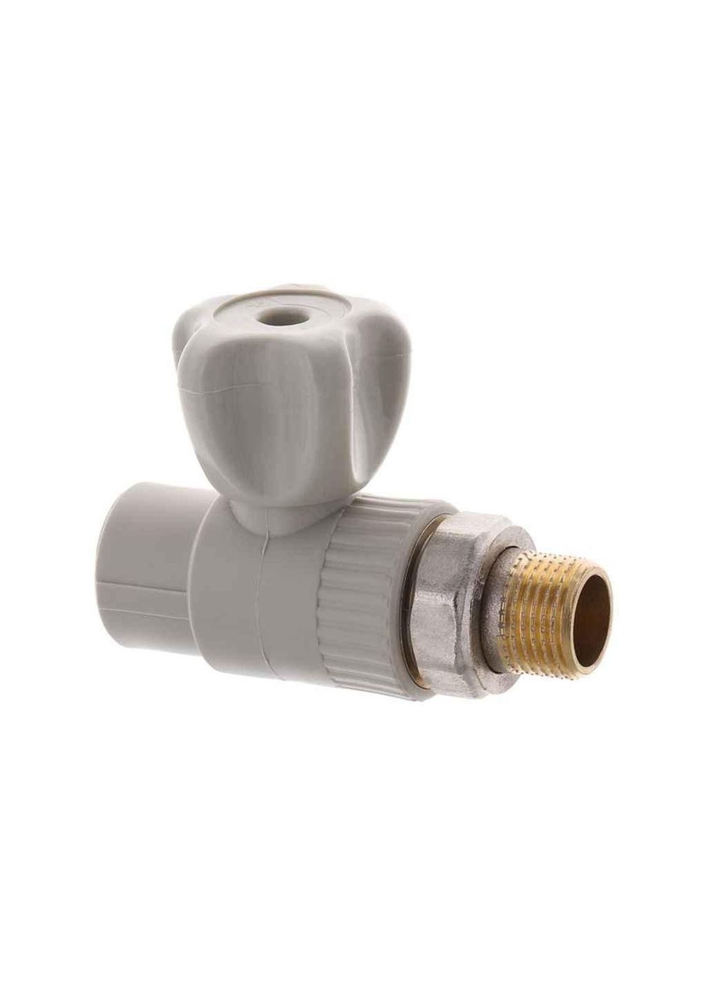 Кран радиаторный прямой EP.0123 - 20x1/2M PPR (стальной шар) ТМ EUROPRODUCT (325258222)