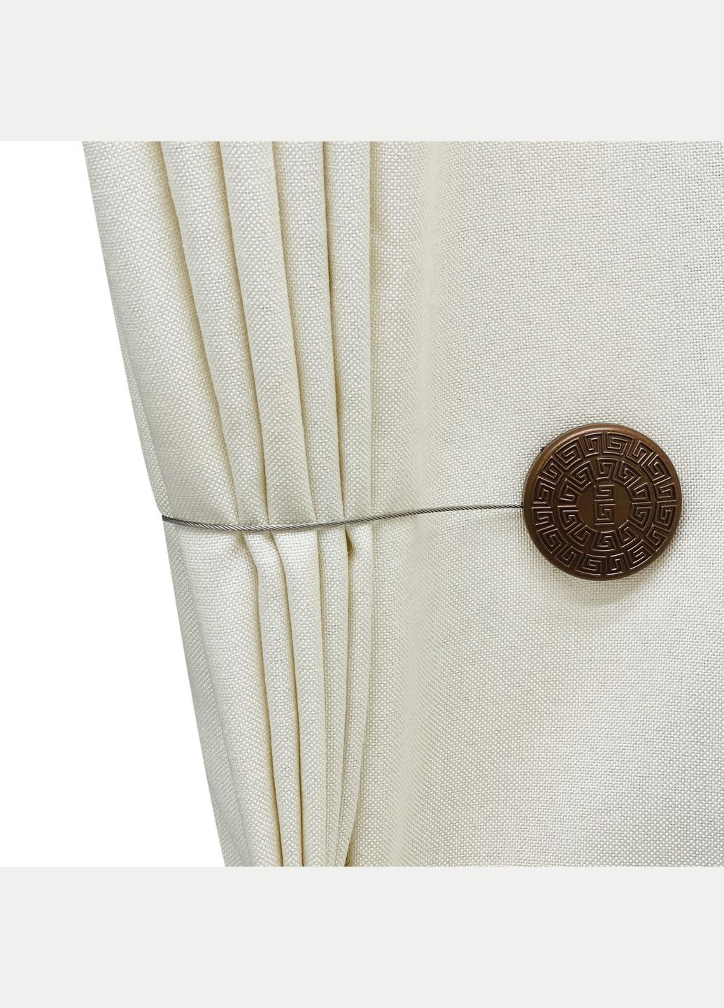 Магніт для штор коло нескінченність 5х5 см антик світлий пара 2 шт MIS LT №12а (323148012)