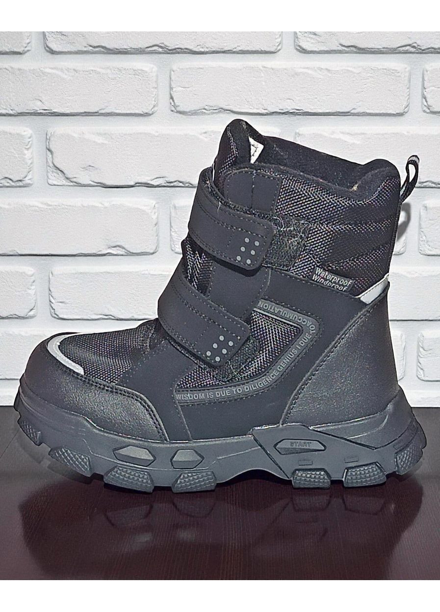 Зимові дутики на овчині для хлопчика,термочеревики на овчині для хлопця,зимові черевики на липучках Tom.M (366038800)