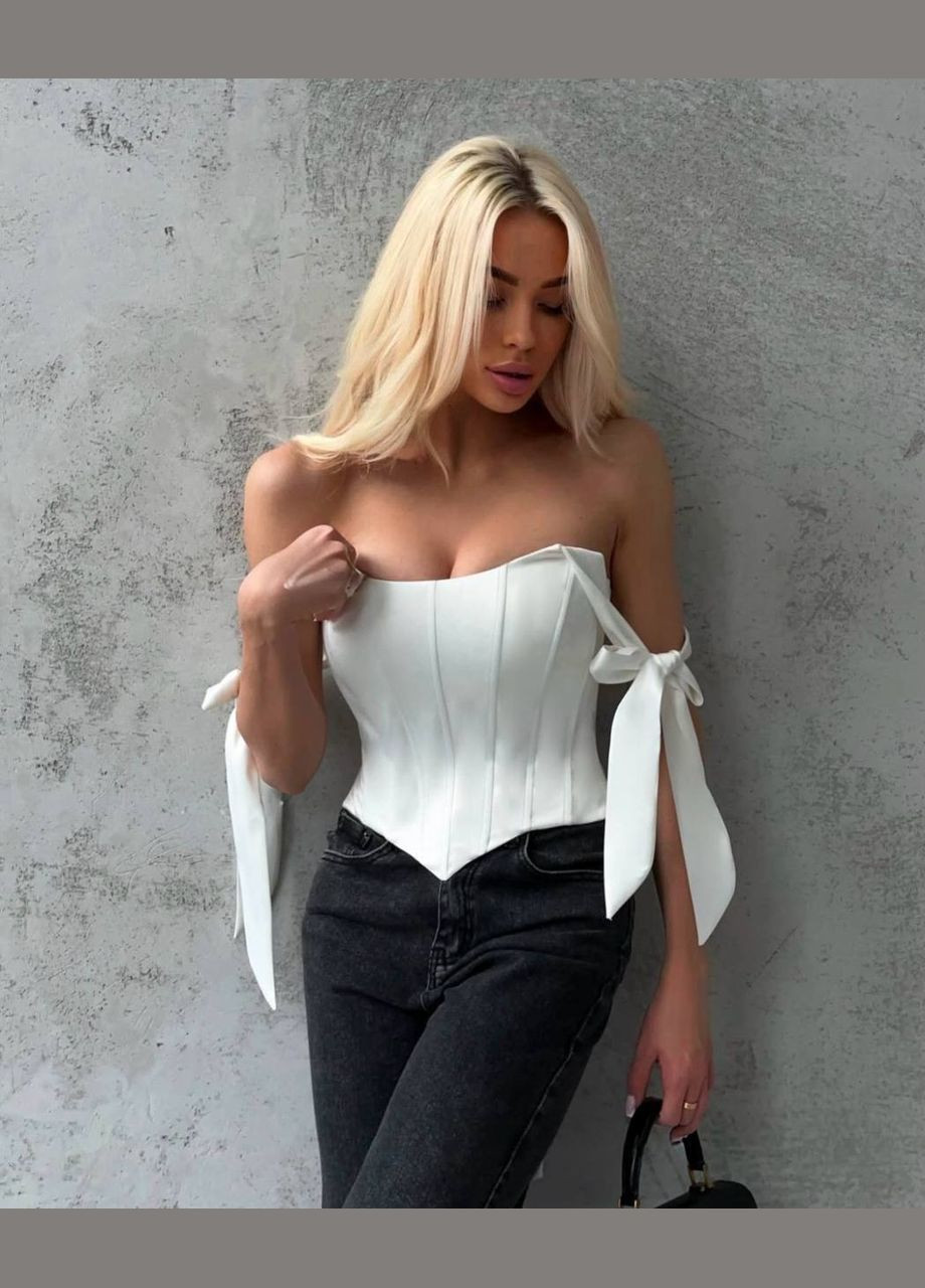 Вишуканий топ-корсет з шовку Adelante (348058722)