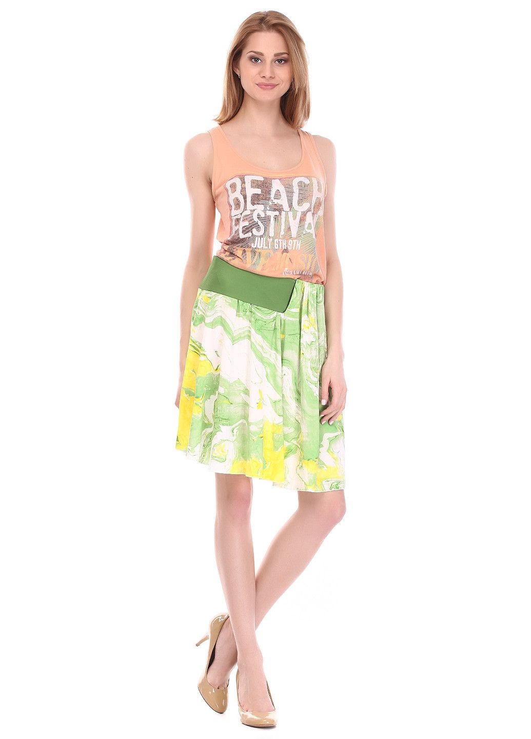 Зеленая повседневная юбка зеленый Miss Sixty