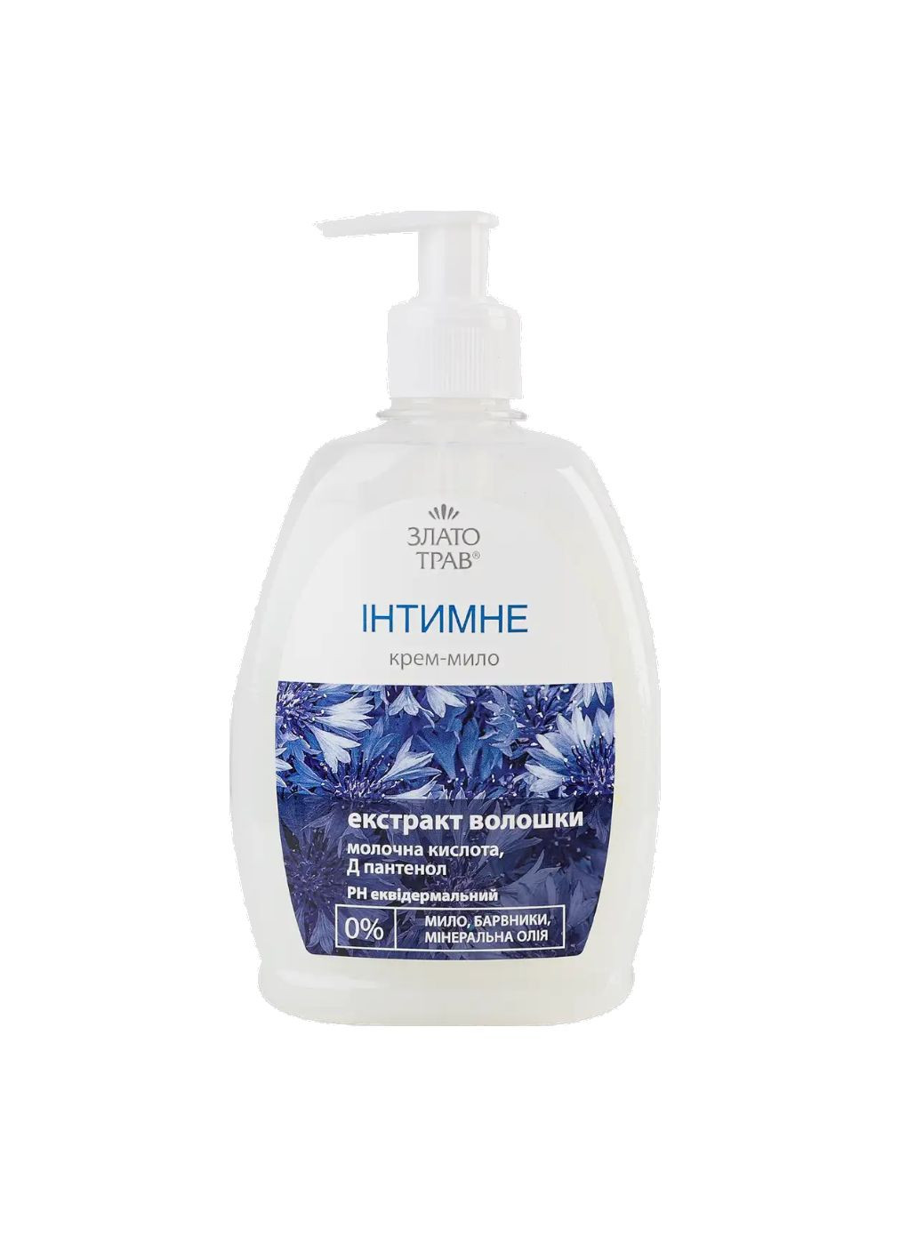 Крем-мило інтимне Злато трав 330мл Волошка No Brand (346240932)