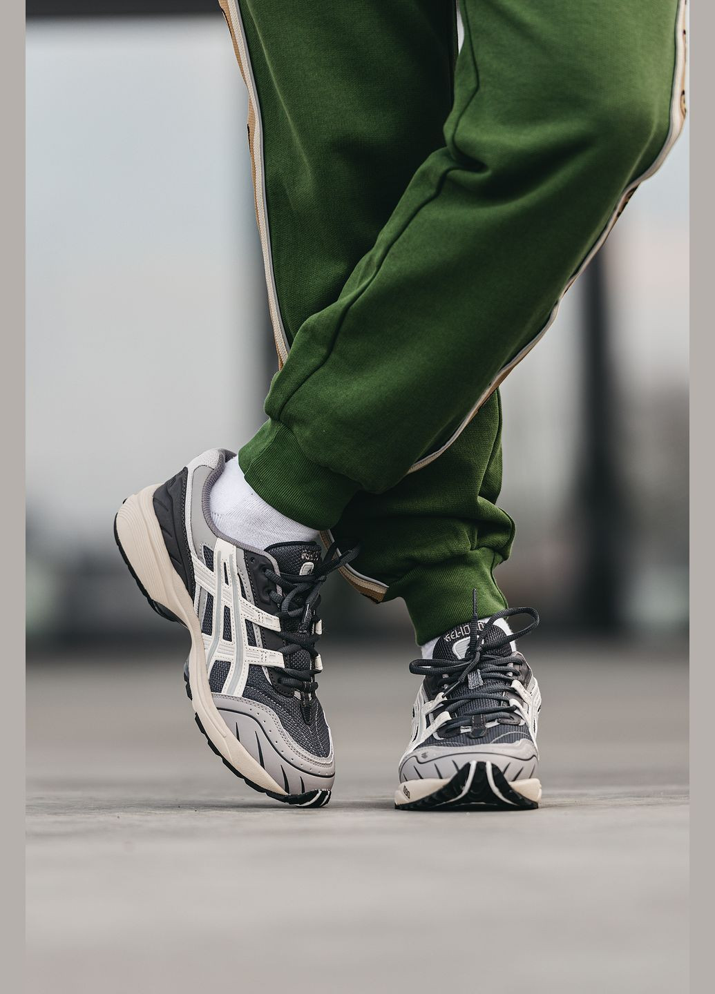 Сірі Осінні кросівки чоловічі і жіночі asics gel-1090 grey | асікс гель-1090 сірі No Brand